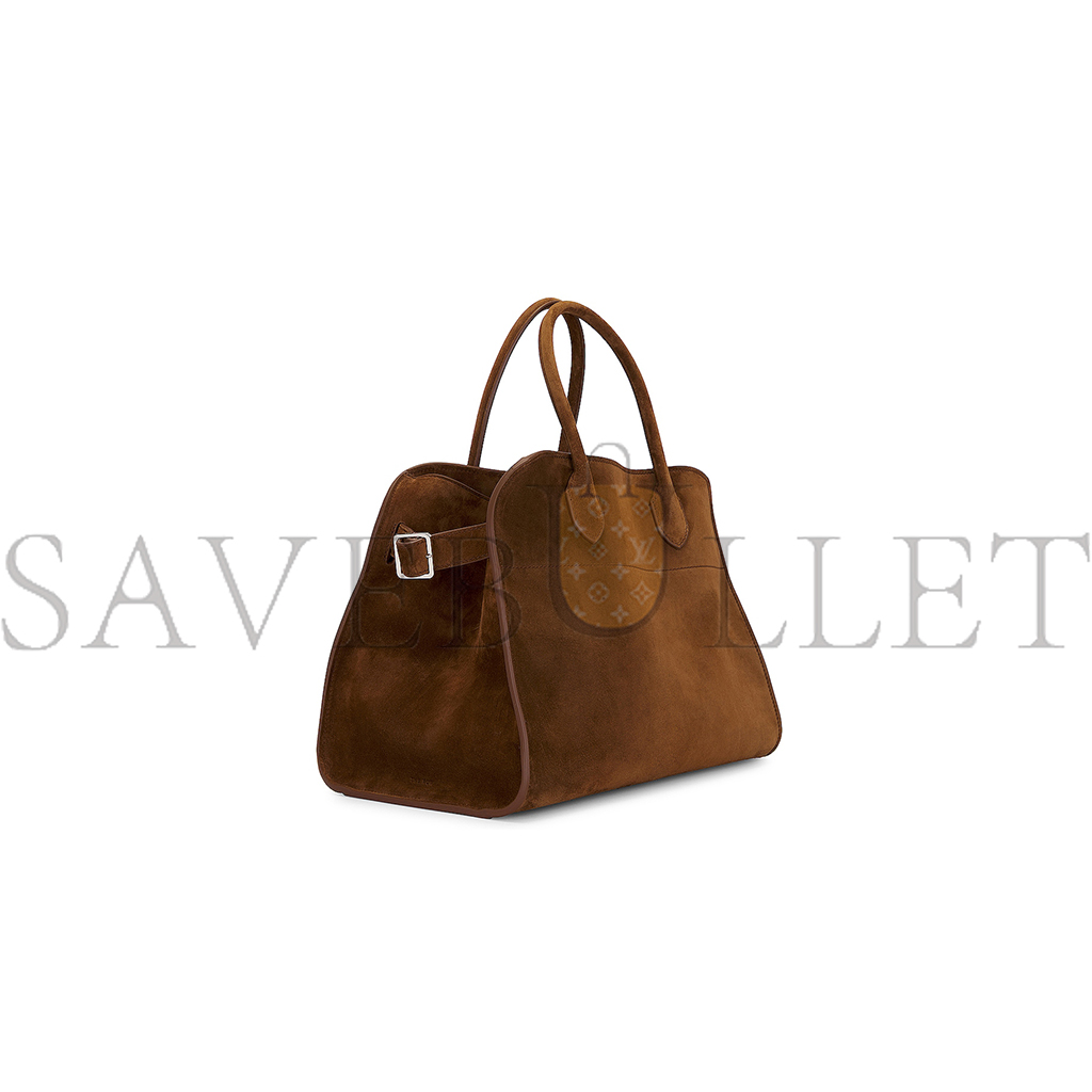 THE ROW MARGAUX 12 SUEDE SHOULDER CROSSBODY BAG W1586-L25 (30*23*19cm)